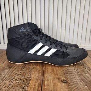 Adidas HVC 2 Mens Size 11 Black White Lightweight Wrestling Boxing Shoes AQ3325
